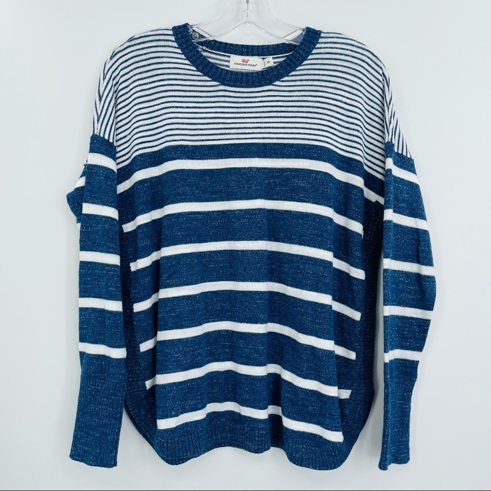 Vineyard Vines Relaxed Cotton Striped Sweater